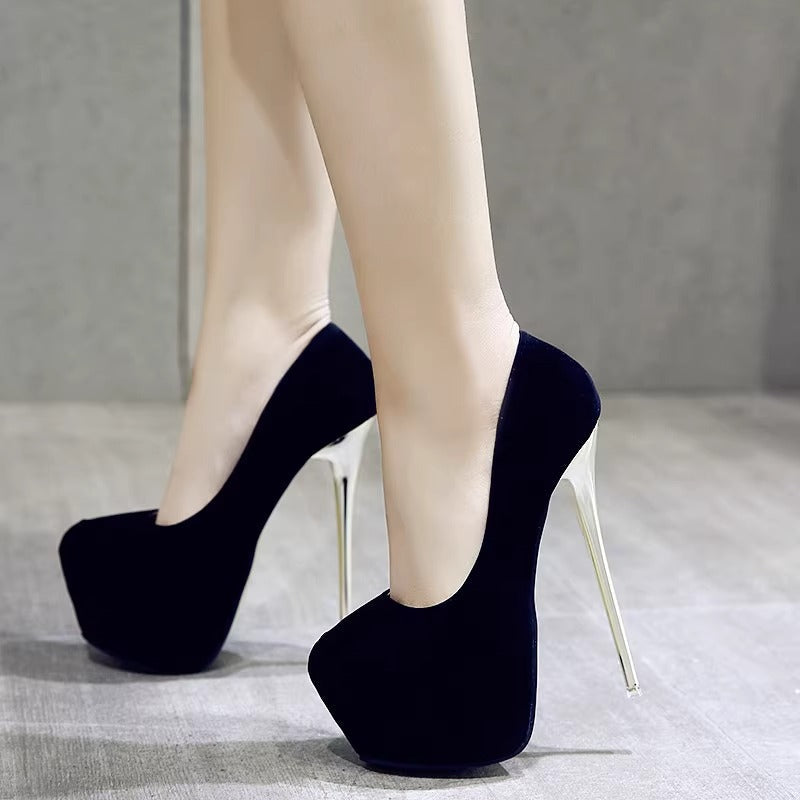 Damen elegante High Heel Schuhe mit hohem Plateau R&B