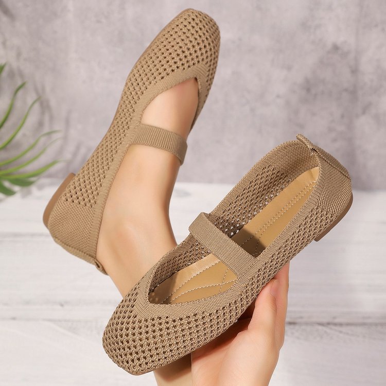 Damen Atmungsaktive und bequeme Mesh-Ballerinas R&B