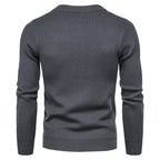 Herren stylische Strickjacke mit modernem Zipper und hohem Kragen