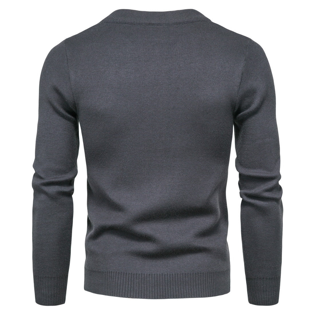 Herren stylische Strickjacke mit modernem Zipper und hohem Kragen