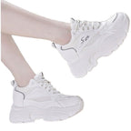Damen High-Top Sneakers mit trendigem Chunky-Design und atmungsaktiver Obermaterialkombination