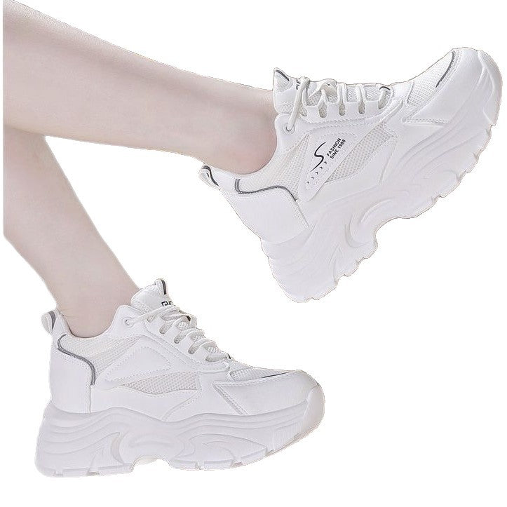 Damen High-Top Sneakers mit trendigem Chunky-Design und atmungsaktiver Obermaterialkombination
