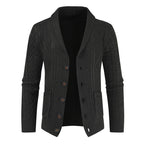 Herren Strickjacke mit modernem Zopfmuster und praktischen Taschen R&B