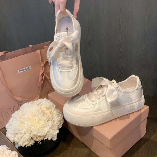 Damen Sneakers mit eleganter Schleifenverzierung und atmungsaktiver Oberfläche R&B