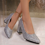 Damen Glitzernde High-Heel Pumps R&B