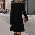 Damen Strickkleid im modernen Farbblockdesign R&B