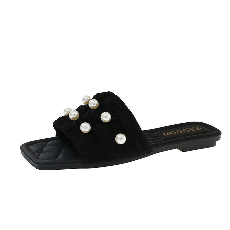 Damen Sandalen mit eleganten Perlenakzenten R&B