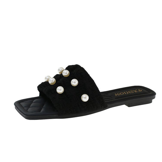 Damen Sandalen mit eleganten Perlenakzenten R&B