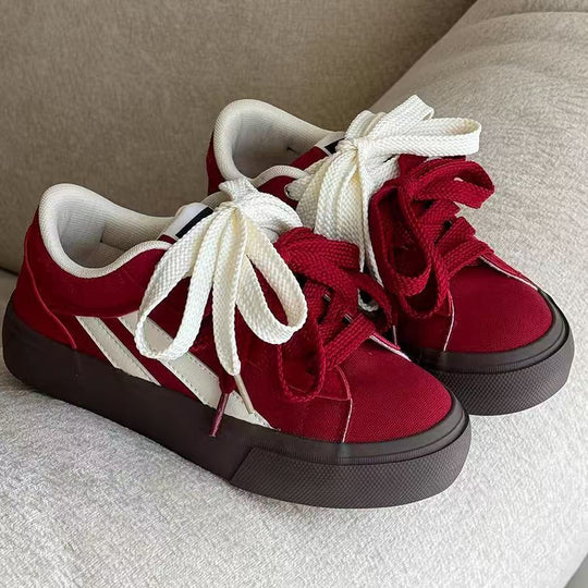 Damen Sportliche Sneakers mit klassischem Design und atmungsaktiver Oberflächenstruktur R&B