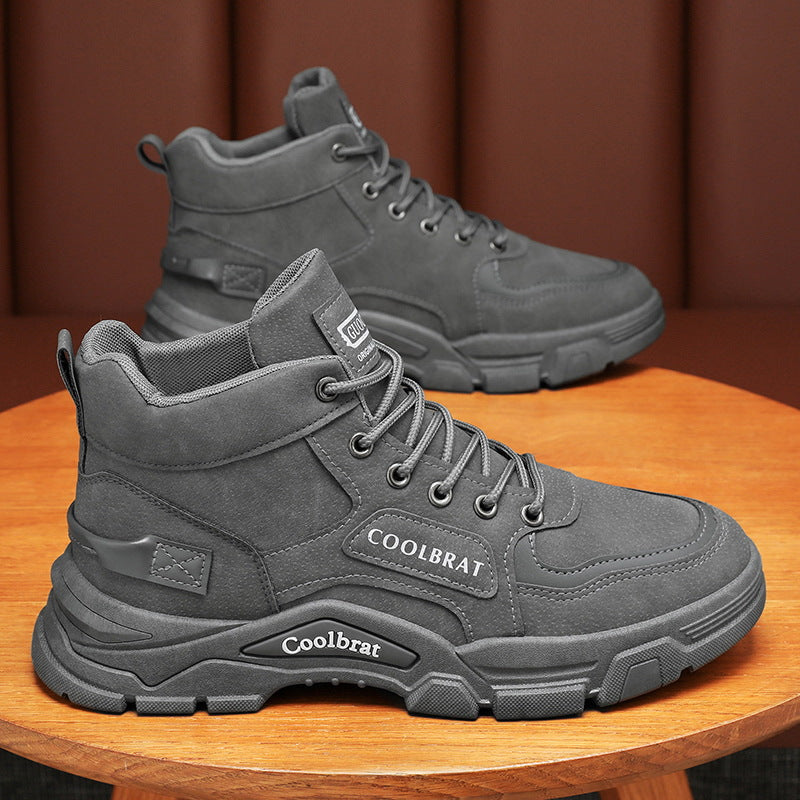 Damen Sportliche High-Top Sneakers mit Wärmeisolierung und rutschfester Sohle