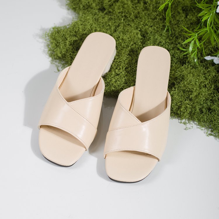 Damen elegante Mules mit modischem Blockabsatz R&B