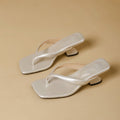 Damen elegante Flip-Flops mit modischem Blockabsatz