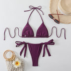 Damen minimalistischer Dreieck-Bikini R&B