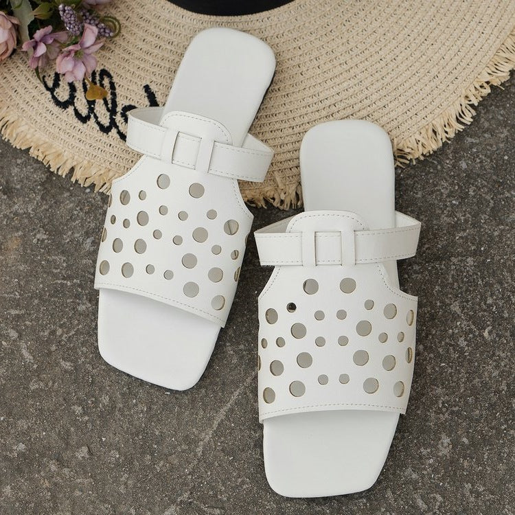 Damen bequeme Open-Toe Sandalen mit atmungsaktiven Lüftungsöffnungen R&B