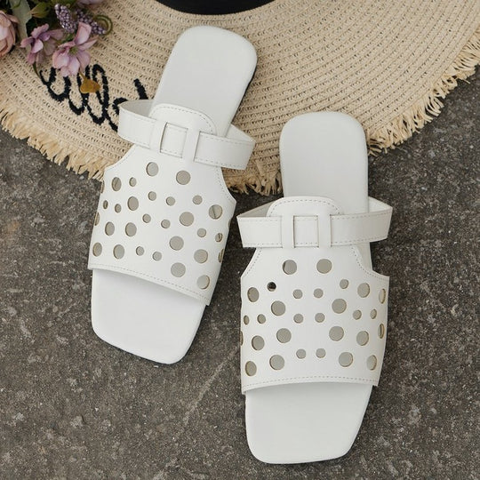 Damen bequeme Open-Toe Sandalen mit atmungsaktiven Lüftungsöffnungen R&B
