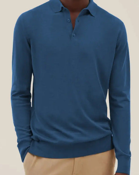 Herren Poloshirt aus weichem Material mit Knopfleiste R&B