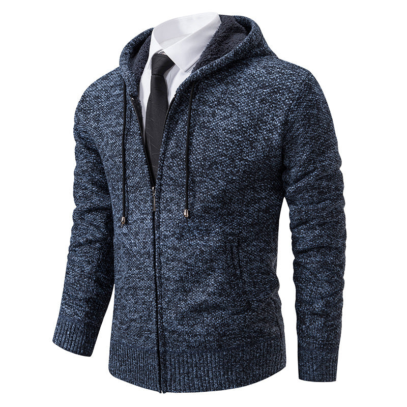 Herren Strickjacke mit modernem Schnitt und praktischem Reißverschluss R&B