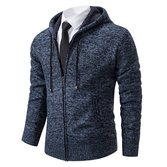 Herren Strickjacke mit modernem Schnitt und praktischem Reißverschluss R&B