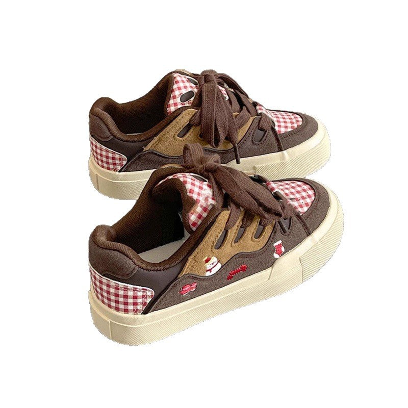 Damen Modische Sneaker mit tierischem Motiv und bequemer Sohle R&B