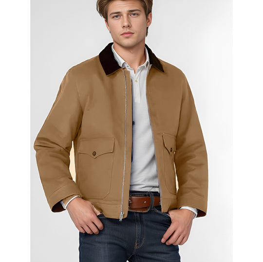 Herren rustikale Utility-Jacke mit praktischen Taschen R&B