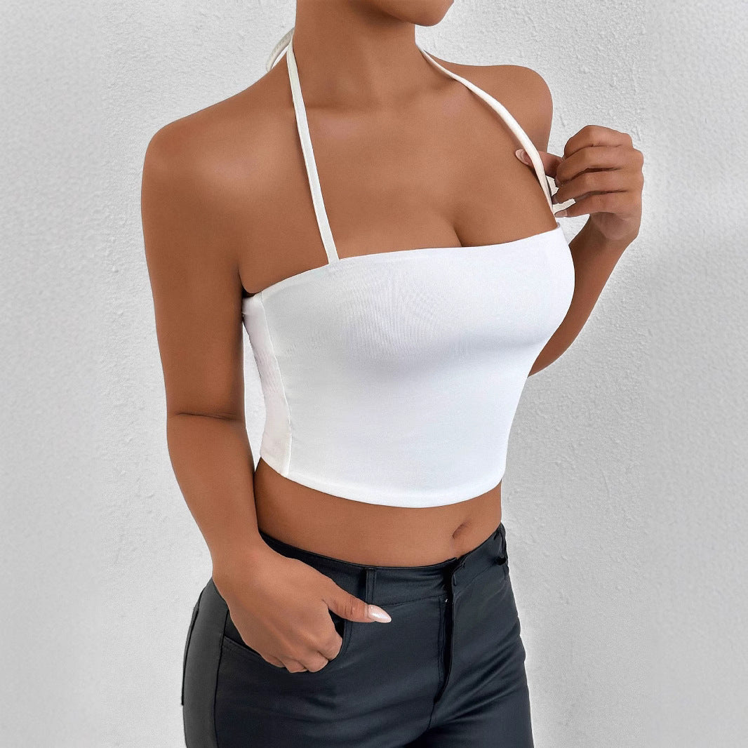 Damen Crop-Top mit raffiniertem Kreuzträger-Design