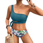 Damen Asymmetrischer Bikini mit verstellbarem Bindegurt R&B
