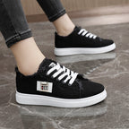 Damen lässige Sneaker mit modischem Used-Look und elastischem Schnürsystem R&B