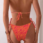 Damen Triangel-Bikini mit fransigen Akzenten R&B