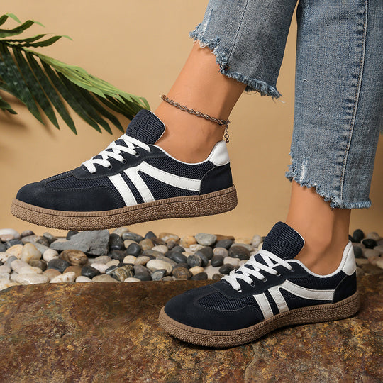 Damen Sportliche Sneakers mit atmungsaktiver Oberflächenstruktur und dämpfender Laufsohle R&B