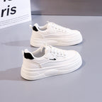 Damen modische Sneakers mit dicker Plattform und atmungsaktiver Oberseite R&B