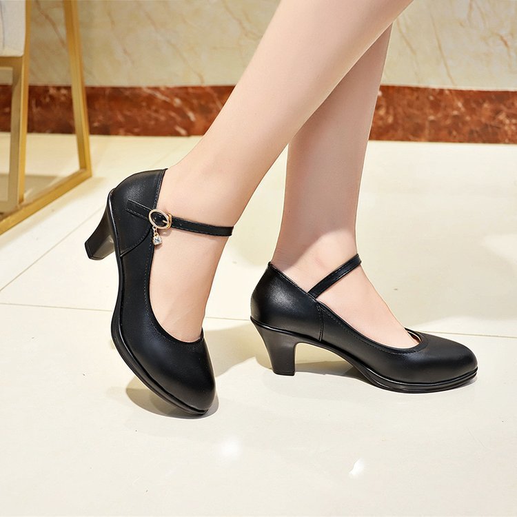 Damen Hochhackige Plateau-Pumps mit verstellbarem Riemendesign R&B