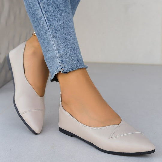 Damen Spitzen Ballerinas mit eleganter Nahtführung R&B