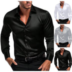 Herren Elegantes Langarmhemd aus feinem Stoff R&B