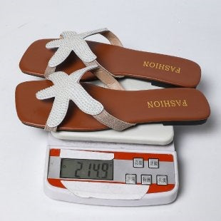 Damen Strand-Sandalen mit glitzerndem Sternen-Design R&B