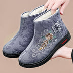 Damen Elegante und modische Stiefeletten mit kunstvoller Bestickung R&B