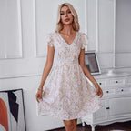 Damen verspielt fließendes Sommerkleid R&B