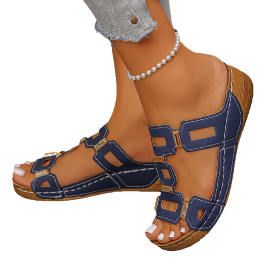 Damen Bequeme und stilvolle Riemchensandalen R&B