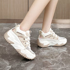 Damen Sportliche Chunky Sneakers mit atmungsaktiver Mesh-Oberfläche und robustem Profil R&B