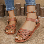 Damen geschlossene Riemen-Sandalen R&B