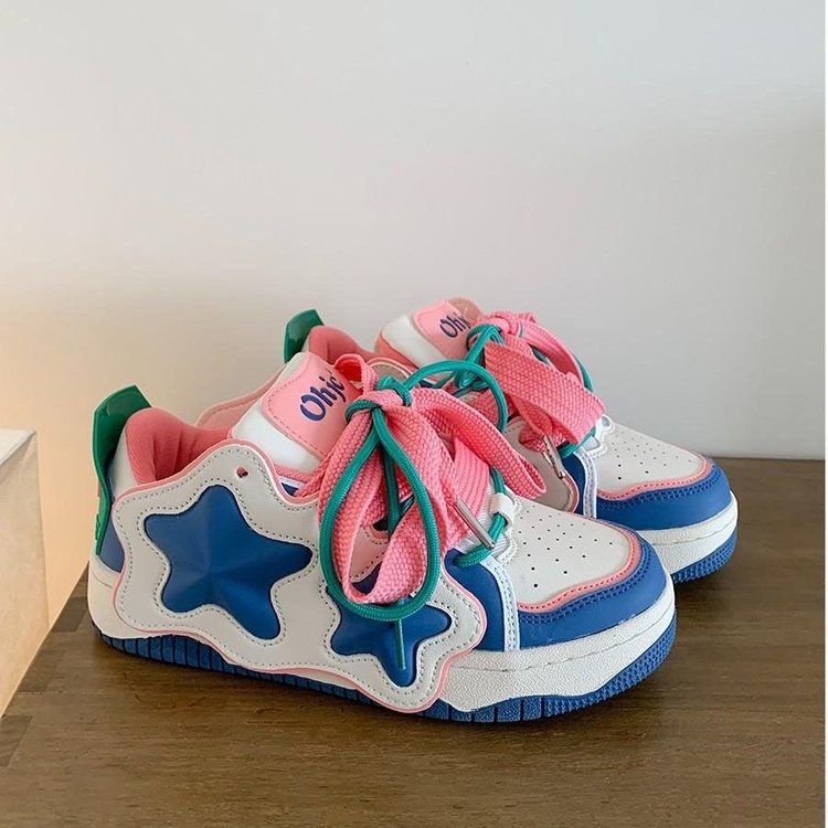 Damen Sneakers mit einzigartigem Sternen-Design und bequemer Polsterung R&B