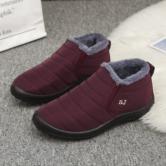 Damen gefütterte Freizeit-Stiefeletten mit rutschfester Sohle und praktischem Reißverschluss R&B
