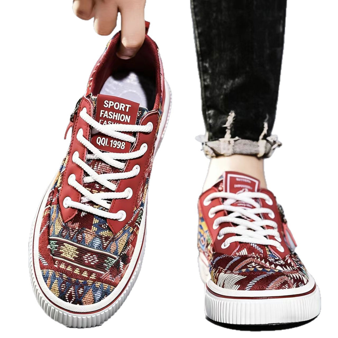 Damen Modische Sneakers mit einzigartigem Ethno-Muster und strapazierfähigem Obermaterial R&B