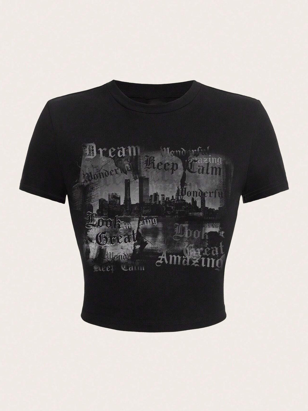 Damen Kurzarm T-Shirt mit auffälligem Motorrad-Design R&B