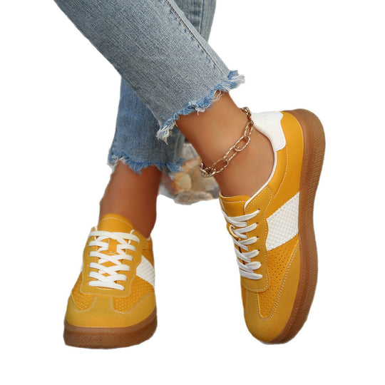 Damen modische Sneakers mit atmungsaktiver Oberflächenstruktur und rutschfester Sohle R&B