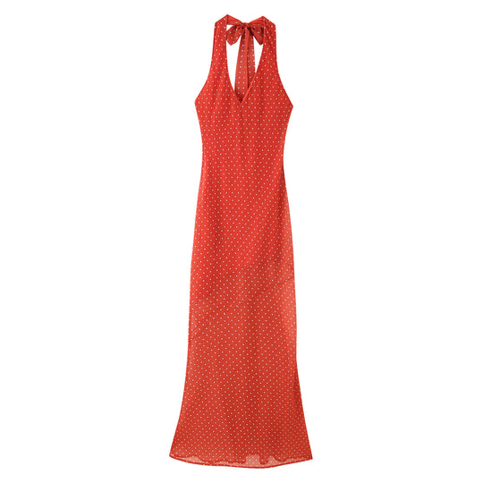Damen Maxikleid mit raffiniertem Rückenausschnitt und eleganten Rüschen R&B