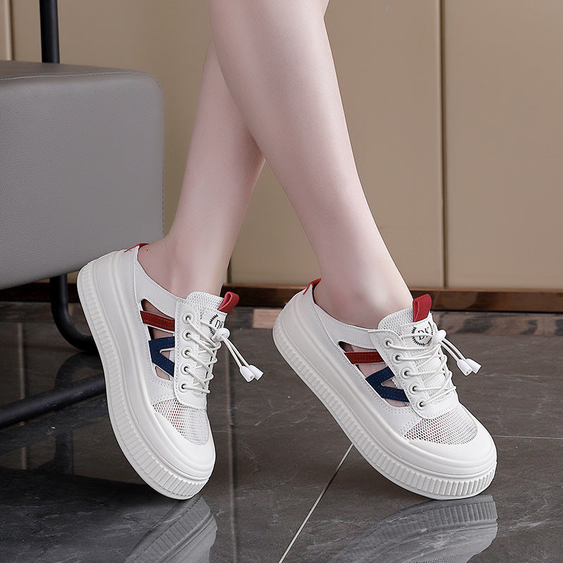 Damen modische Slip-On Sneakers mit atmungsaktivem Mesh und flexibler Sohle R&B