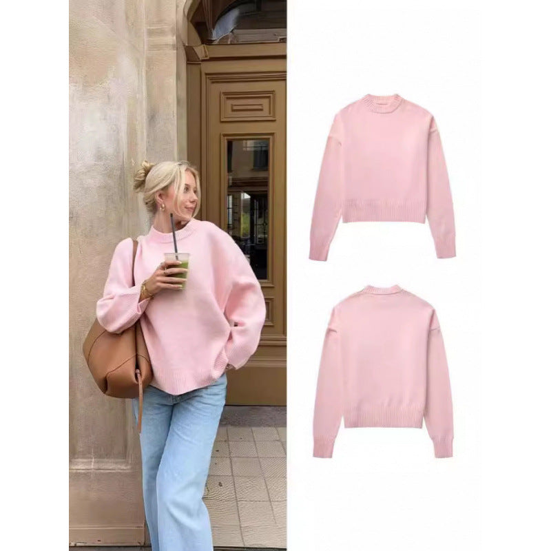 Damen gemütlicher oversized Strickpullover R&B
