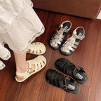 Damen Komfortable Sommer-Sandalen mit verstellbarem Schnallenverschluss und atmungsaktiven Riemen R&B