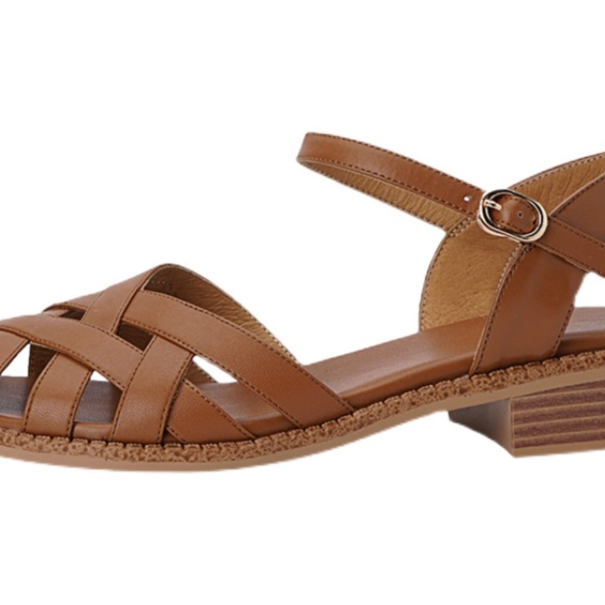 Damen Riemchen-Sandalen mit elegantem Flechtdesign und komfortablem Fußbett
