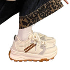 Damen sportliche Sneakers mit atmungsaktiver Sohle und trendigem Design R&B